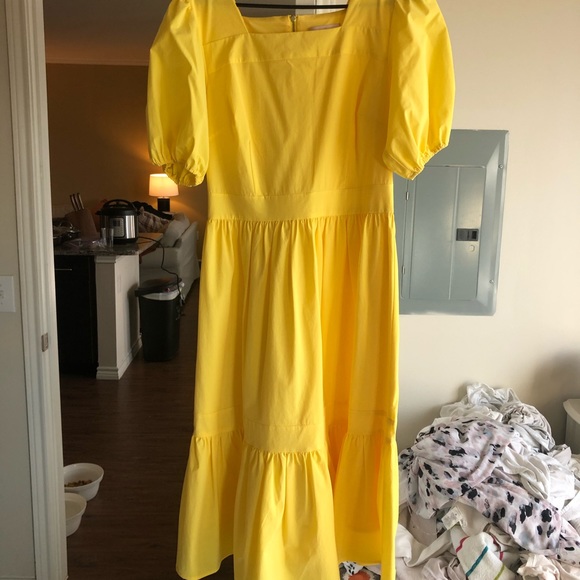 rachel parcell yellow dress